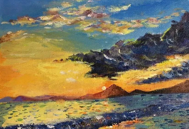 网大学员油画作品